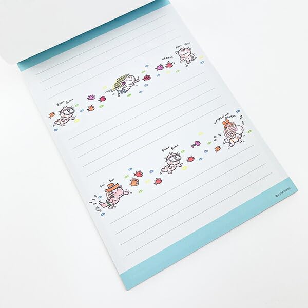 Amazon.co.jp: スクエア 水森亜土 48 レターパッド ピンク 405603 Ado